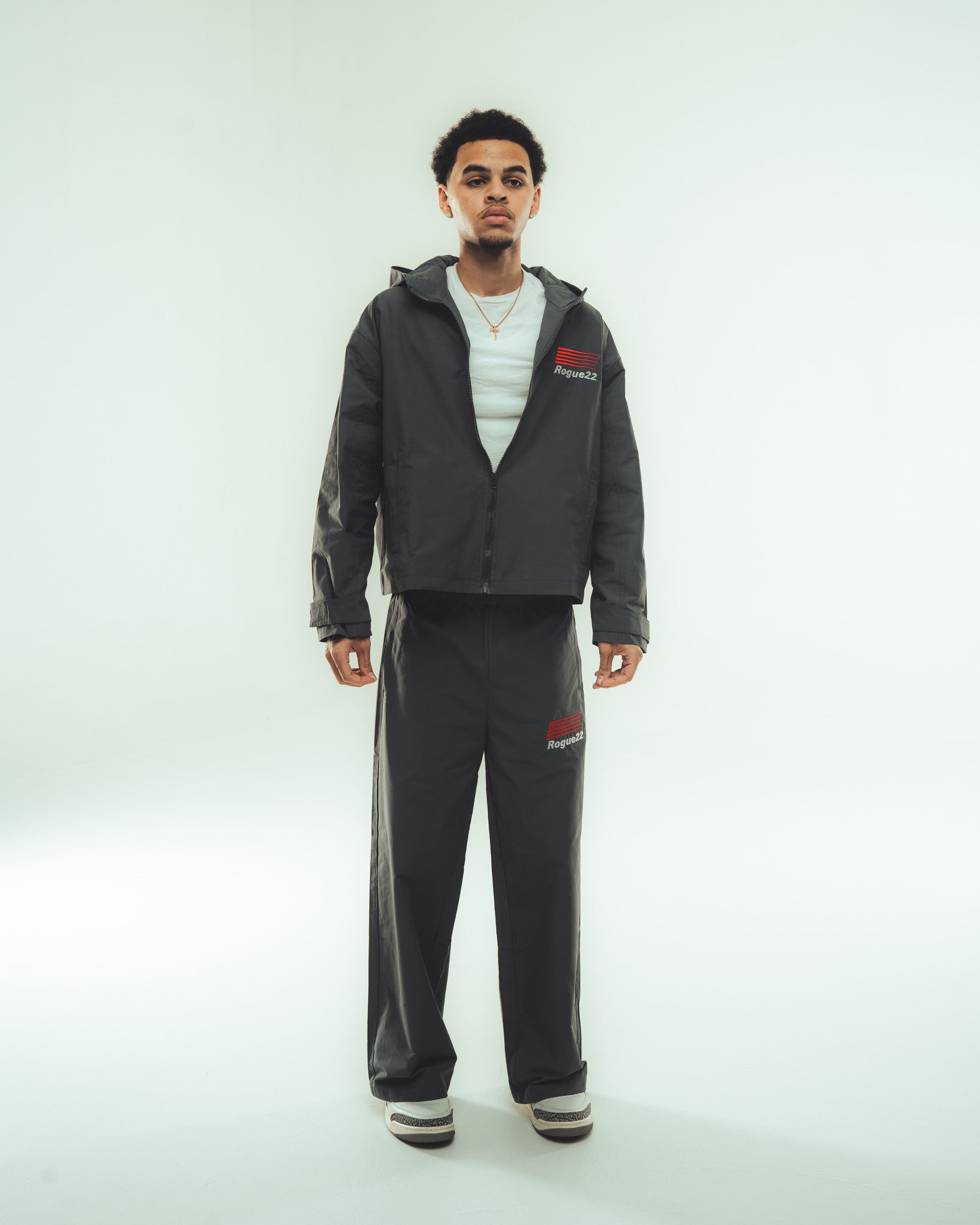 Smoke Grey Windbreaker Set